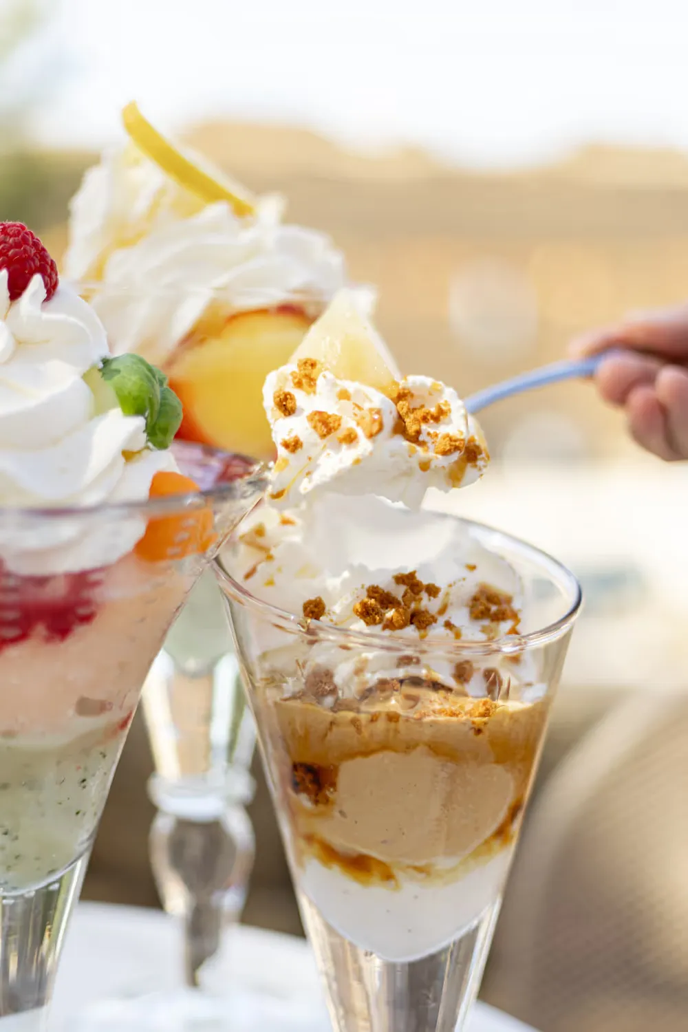 service de coupe glacés